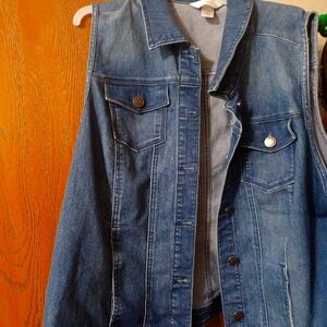Plus size denim jacket